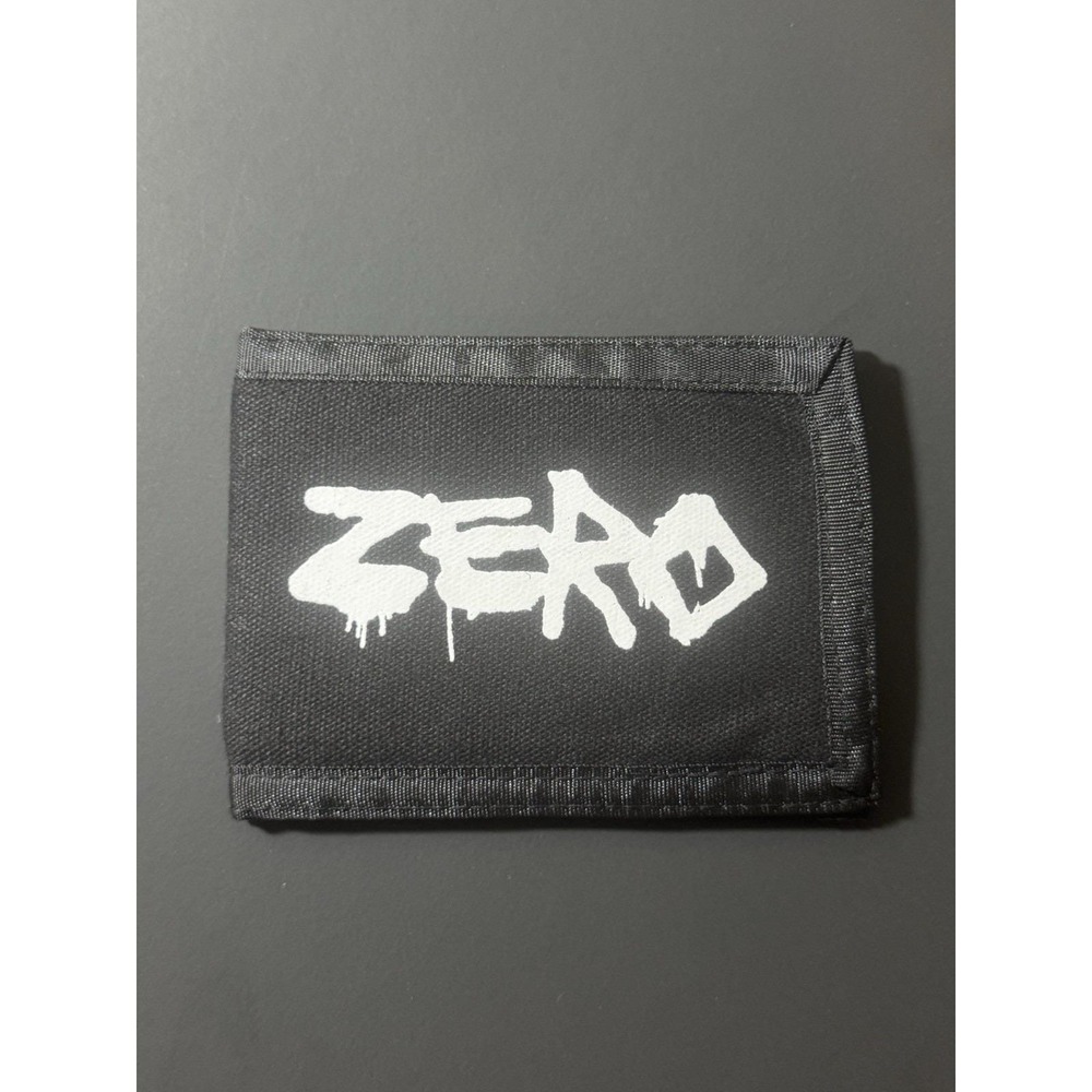 Y2K ZERO School Sucks Skateboarding Black Canvas Wallet‎